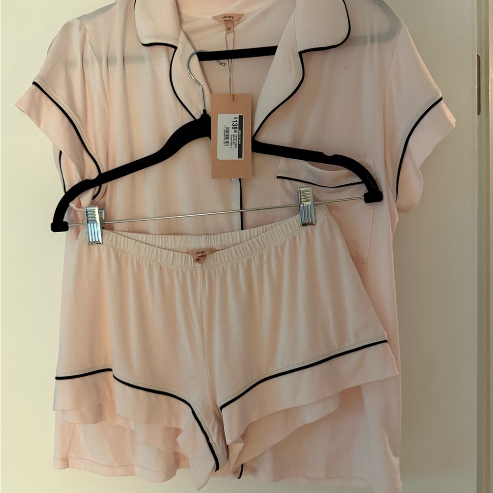 Eberjey Gisele Sorbet Short Sleeve Pajama Set - NWT - Picture 6 of 10
